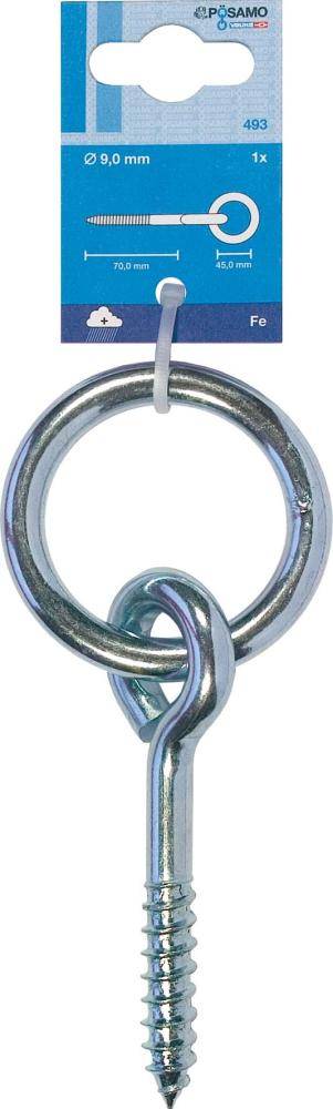 Krippenring galZn (SB) 9,0x45mm Holzgew. a 1Stk