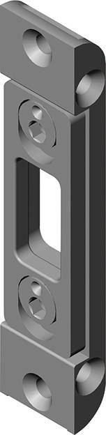 HT-Zusatzschließblech, rd,2319-503V,SFW,f.Holz.,