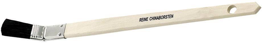 Plattpinsel gebogen 10mm schw. Chinabor.Nölle