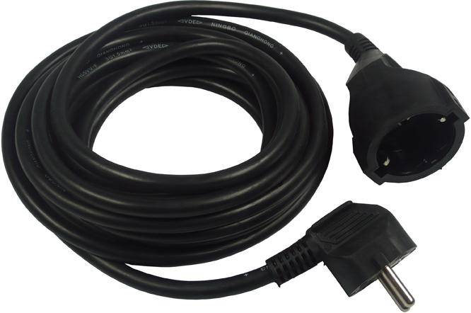 Verl. H05VV-F 3G 1,5 10 m schwarz