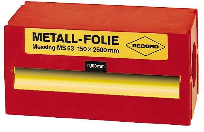 Metallfolie Stahl unleg. 150x2500x0,200mm Record