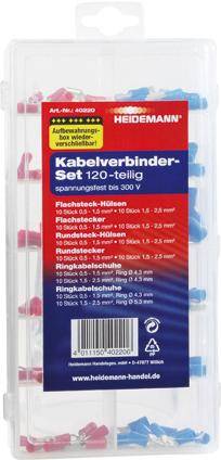 Kabelverbinder Set 120 St. Box, wiederverw.