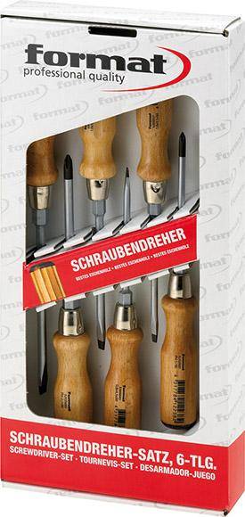 Schraubendreher-Satz Holzheft PH 6-teilig FORMAT