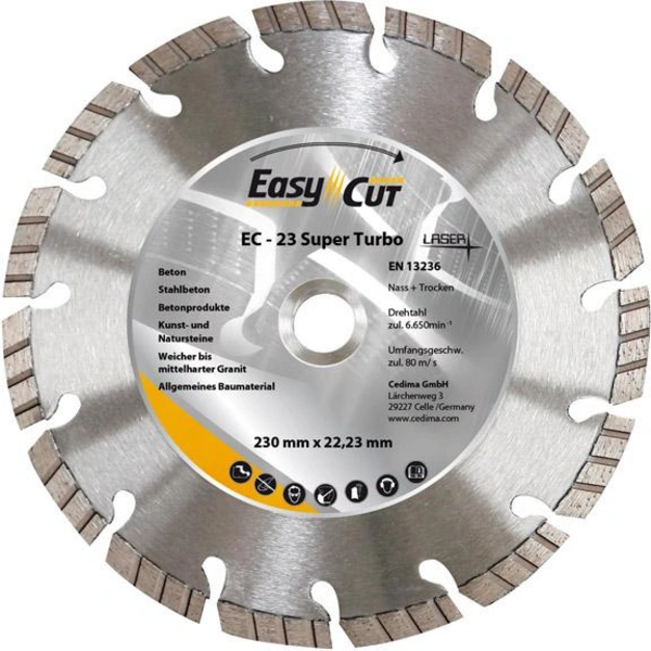 Trennscheibe Diamant EC-23 230x2,4x10x22,23mm CEDIMA Trennscheibe Diamant EC-23 230x2,4x10x22,23mm CEDIMA