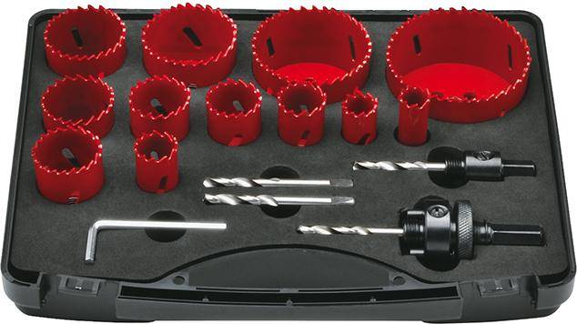 Lochsägen-Satz HSSBi M42 Professionel 16-76mm FORMAT