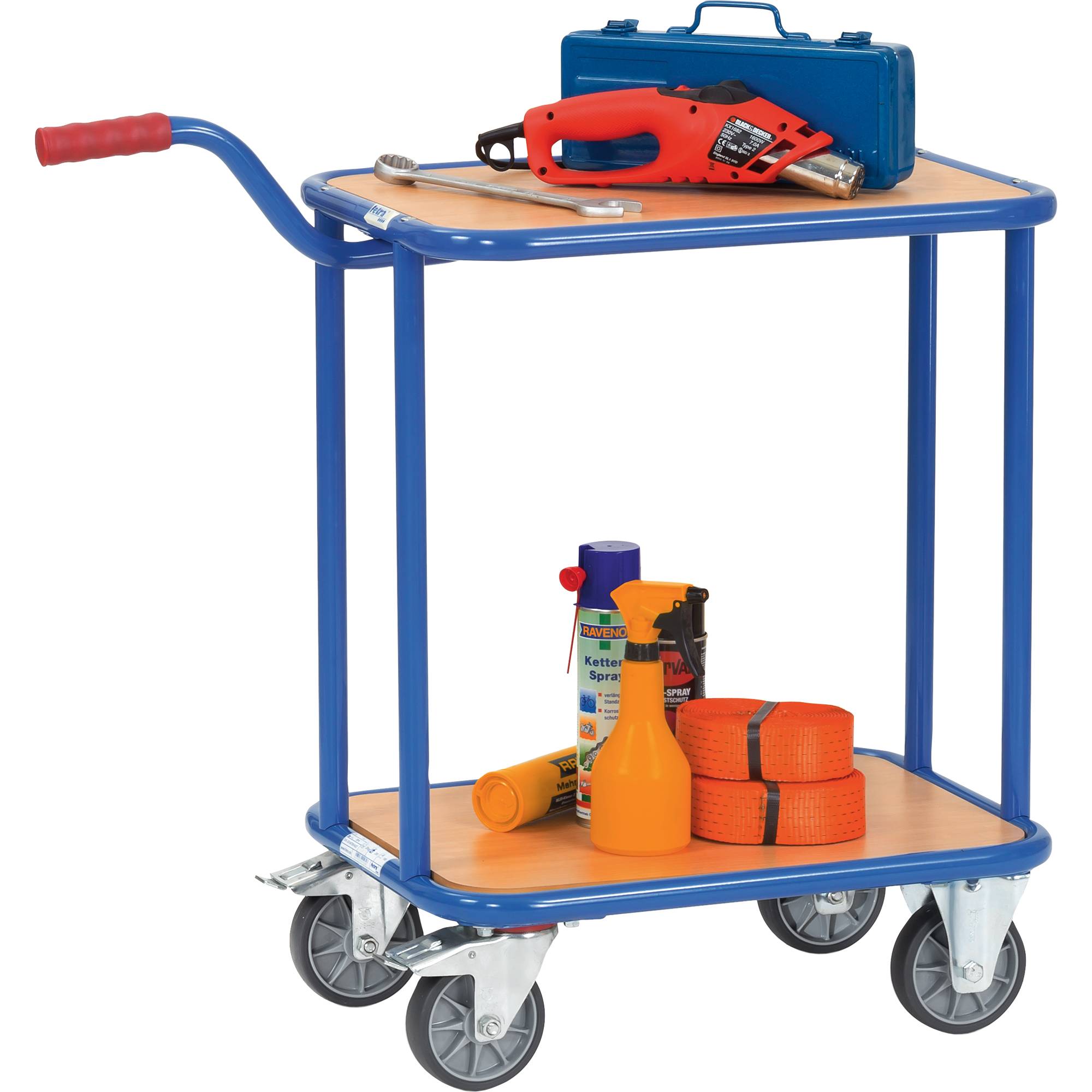 Fetra Transportwagen KF 33 1164 2Holzböden 600x450mm