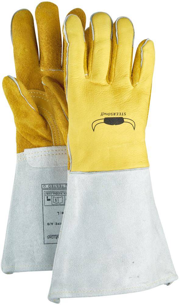 Schweißerhandschuh Nr. 10-2750, Gr. L gelb (1 Paar) Weldas
