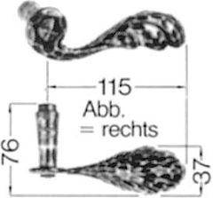 Zi-Drückerlocht Nr.112Z Ei Rowe rs