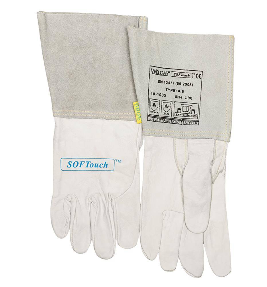 WIG-Schweißerhandschuh Nr. 10-1005, Gr. XL Kalbsleder (1 Paar) Weldas - Artikel: 8718564520088