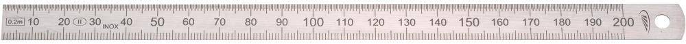 Biegsamer Stahlmaßstab 1000x20x0,5mm 1/2 HP