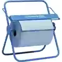 Wandhalter für Großrolle Metall blau Wandhalter für Großrolle Metall blau