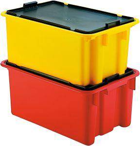 Drehstapelbehälter 45 l B600xT400xH250 mm grün