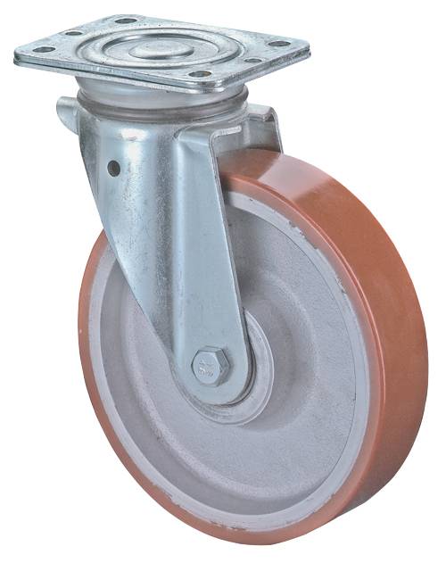 Schwerlastrolle, Ø 125mm, 550kg, Radbreite 50mm, N100.C10.129