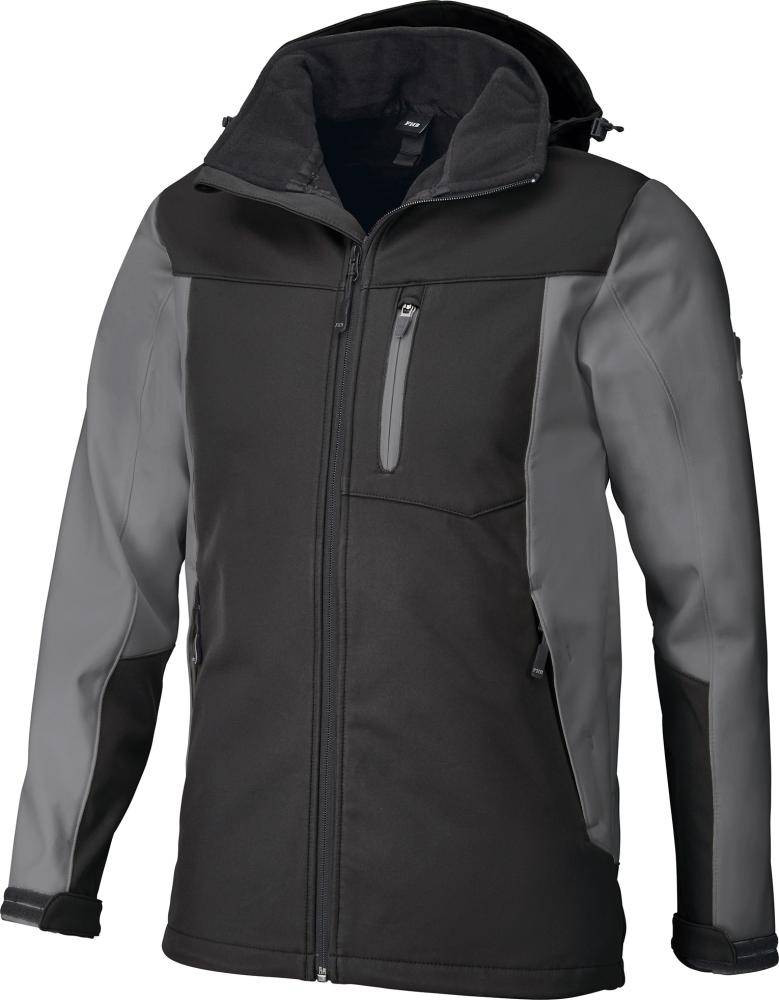 Softshelljacke JANNIK, grau-schwarz, Gr.L