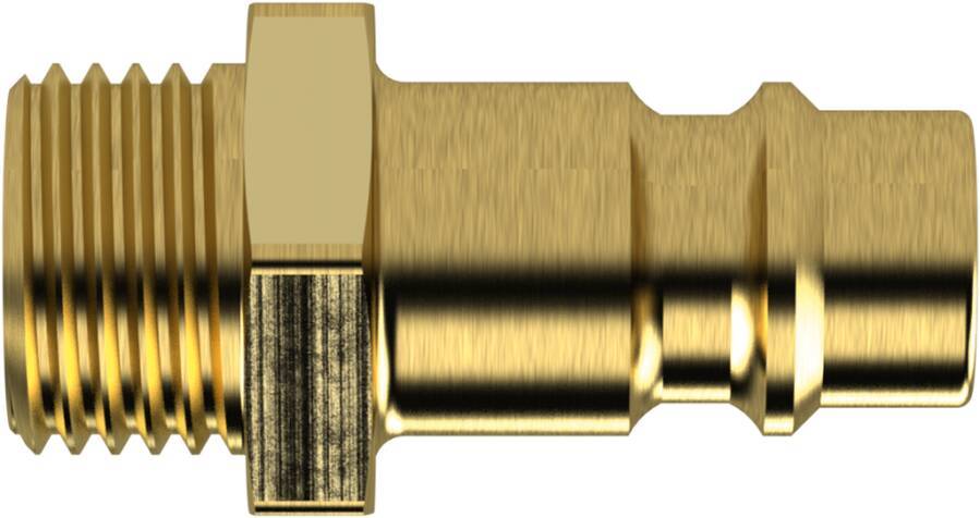 Nippel für Kupplung NW 7,2 - NW 7,8 107238 SW 17 mm Typ Außengewinde Anschluss G 1/4`` AG max. Druck 35 bar Länge 32 mm
