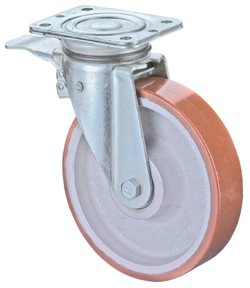 Schwerlastrolle, Ø 125mm, 550kg, Radbreite 50mm, N120.C10.129