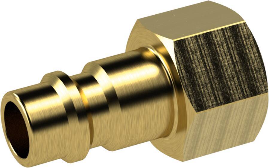 Nippel für Kupplung NW 7,2 - NW 7,8 107240 SW 24 mm Typ Außengewinde Anschluss G 1/2`` AG max. Druck 35 bar Länge 35 mm