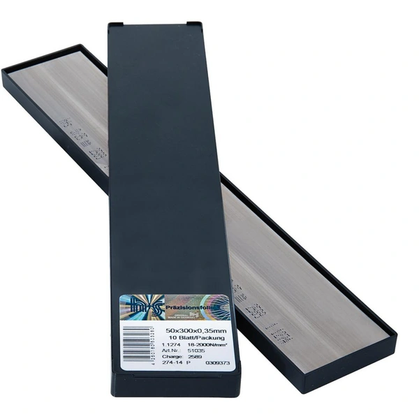 Metallfolien Plattenware rostfrei 50x300x0,10mm 10Bl/P H+S Metallfolien Plattenware rostfrei 50x300x0,10mm 10Bl/P H+S