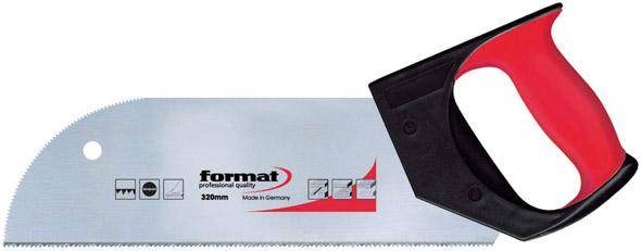 Furniersäge mit 2-Komponenten-Heft 320mm 12Zähne per Zoll FORMAT