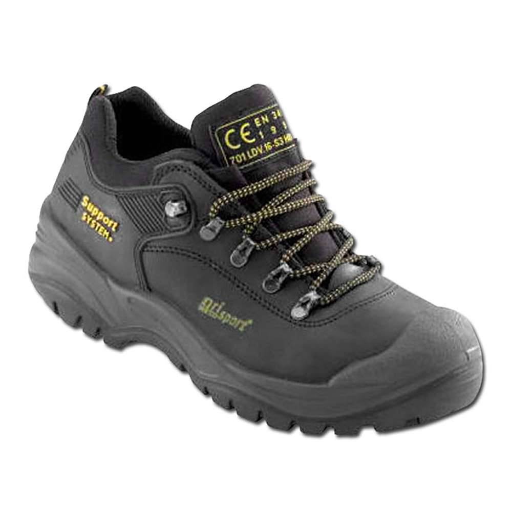 Sicherheits-Halb-Schuh - Gr. 42 - Weite 10,5 - schwarz - Dakar-Leder - "DAKAR" - S3 - mit Stahlkappe