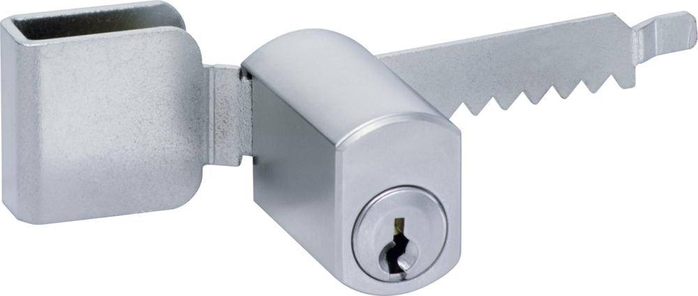 2999 Zyl.-Verschluss für Glastüren,verchr.Mss.matt