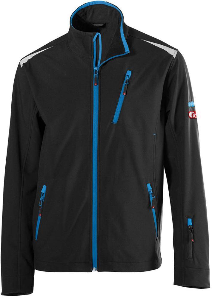 FORTIS Herren Jacke 24, schwarz/türkis, Gr. 3XL