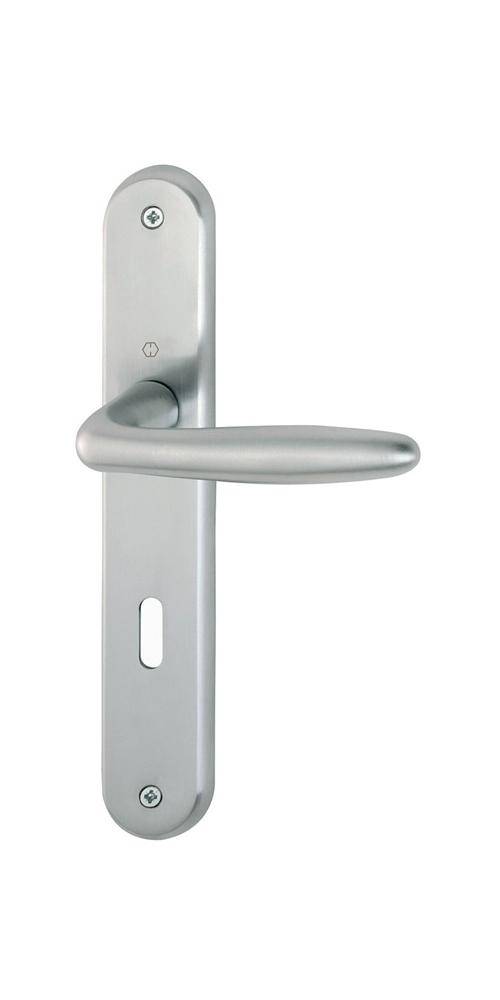 HOPPE Langschildgarnitur Roissy M1941/332P Messing F71 Bad SK/OL 78