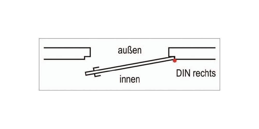 HOPPE Langschildgarnitur Roissy M1941/332P Messing F71 Bad SK/OL 78