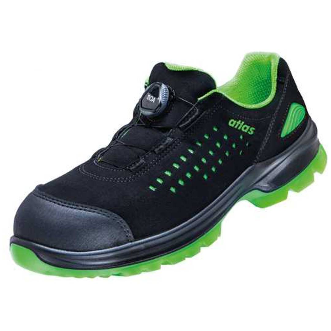 Atlas Sicherheitshalbschuh SL 9205 XP 2.0 Boa S1P ESD SRC DGUV W10 Gr. 42 schwarz/grün