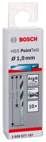 Bohrer-Set, HSS PointTeQ, Ø 1,9 mm, für Hochgeschwindigkeitsanwendungen.