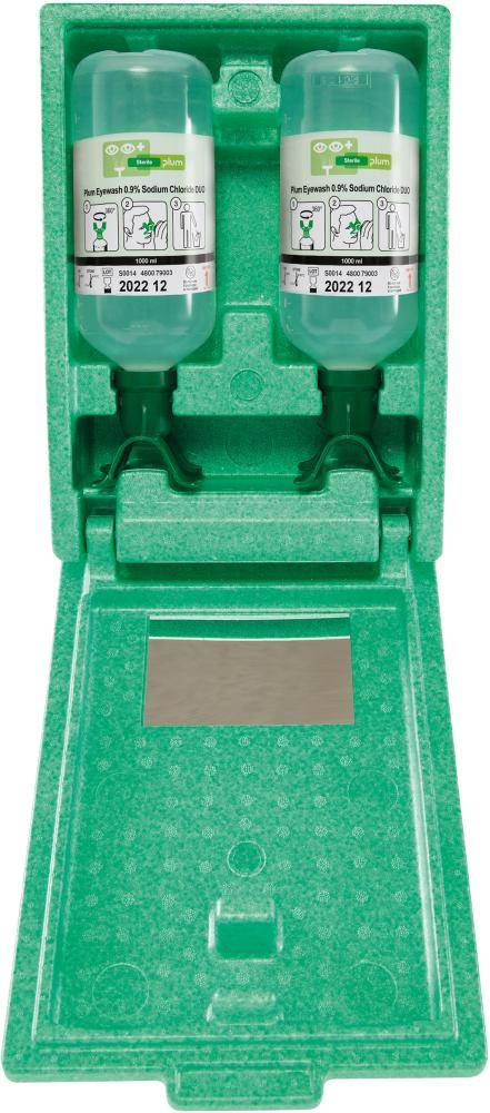 Augenspülstation Duo(2Fl.a 1000 ml in Wandbox)