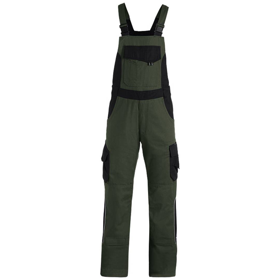 FHB Latzhose Herren Twill Eckhard 130630 31 oliv/schwarz
