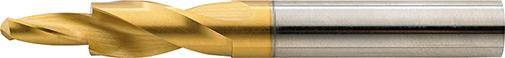 Kurzstufenbohrer HSS TiN Durchgangsloch 180Grad M4 GÜHRING