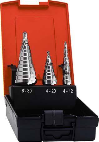 Bit-Satz Stufenbohrer Universal HSS 4-12/4-20/6-30mm