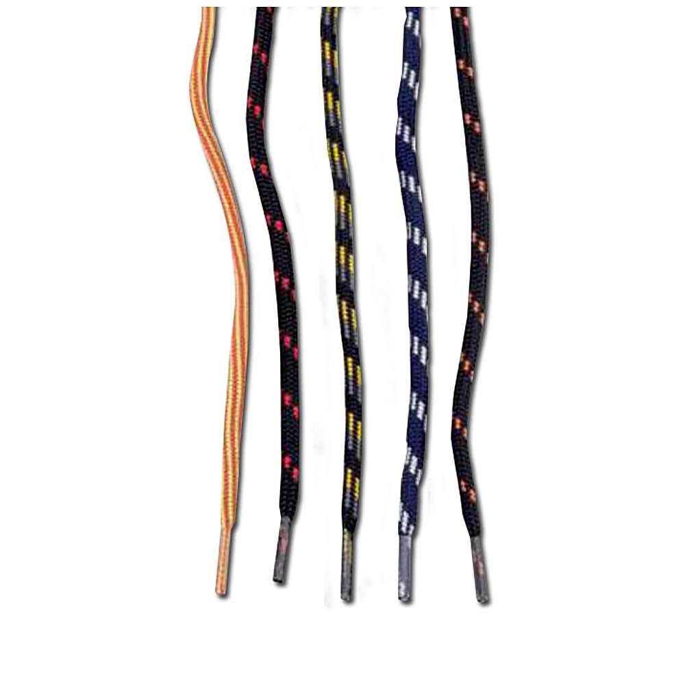 Schnürsenkel - Länge 120 cm/ Breite 8 mm - blau-weiß - rund - VE 6 Stück - Preis per VE
