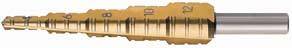 Fräs-Stufenbohrer HSS TiN 4-12mm FORMAT