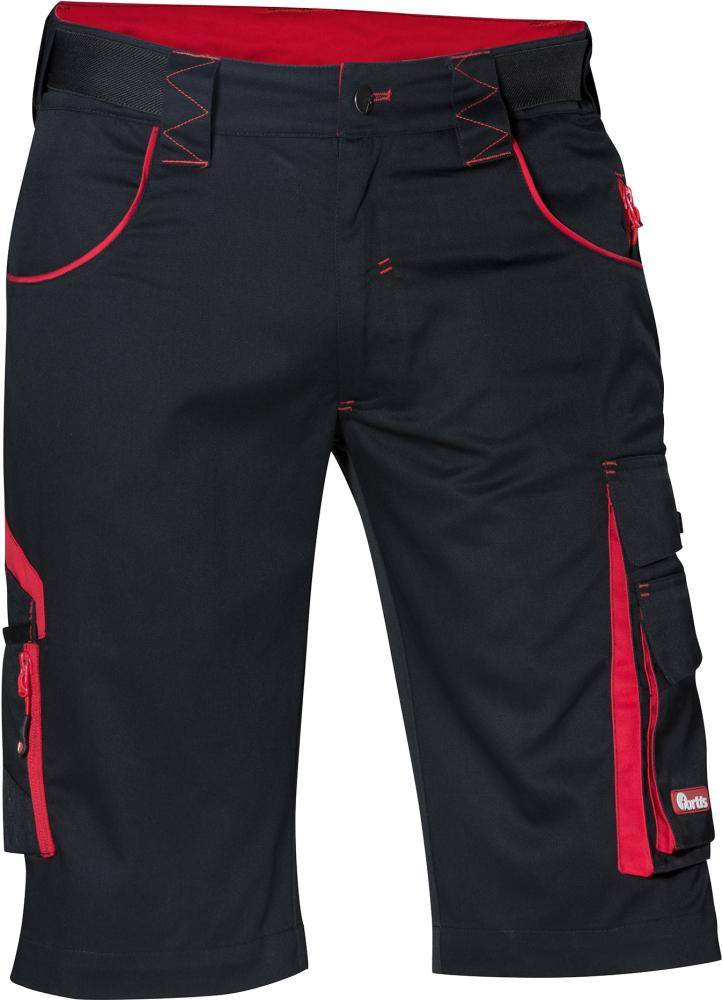 FORTIS Herren Bermuda 24,schwarz/rot Gr.56