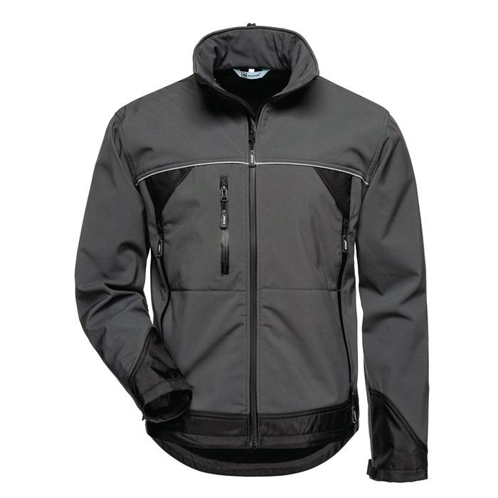 Softshelljacke BETA Gr.XXL grau/schwarz ELYSEE