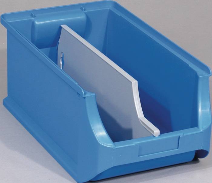 Trennw.ProfiPlus f.Stapelsichtboxen H.125mm PS grau ALLIT