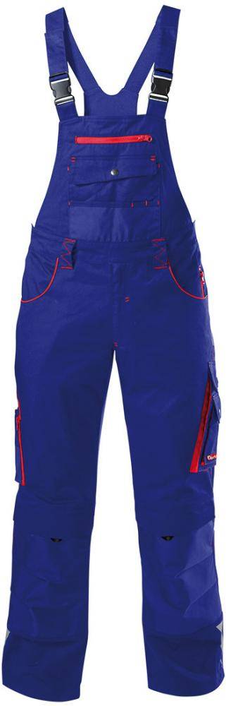 FORTIS H-Latzhose 24, blau/rot,Gr.56