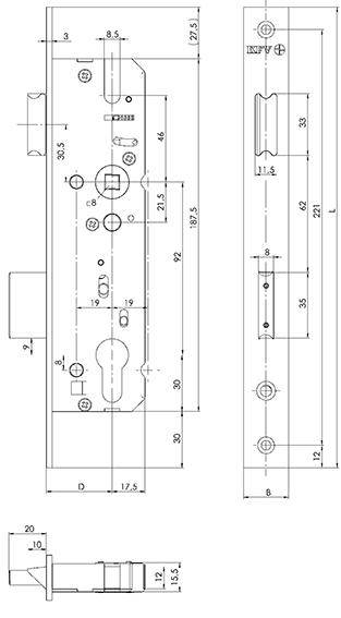 PT-Einsteckschl.49N-PZW, 8/92,D35,24x245kt,U-St.Ed