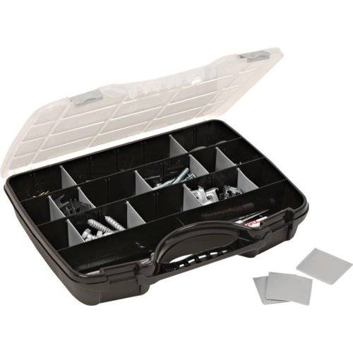 raaco Allzweckkoffer 46 schwarz-silber 388x290x61