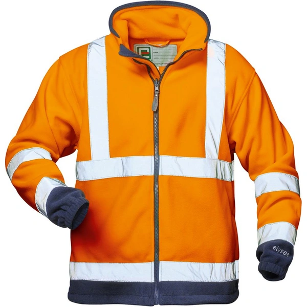 Warn-Fleecejacke BenediktGr. S, orange/marine Warn-Fleecejacke BenediktGr. S, orange/marine