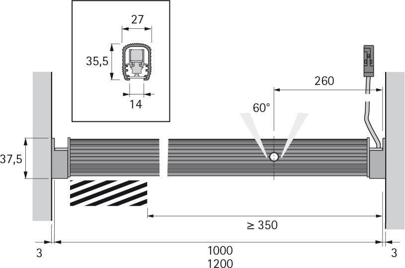 LED Lite Pipe 1.2m Alu nw12VDC, 5.5W, 1.2m LTG M1