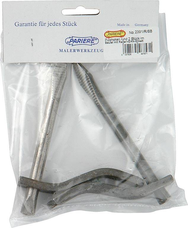 Putzhaken rund drehbar 140mm 2Stück/Btl. Pariere