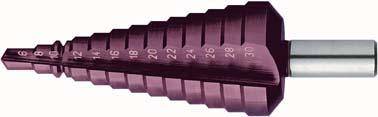 Stufenbohrer Universal HSS TiALN 6-30,0mm FORMAT