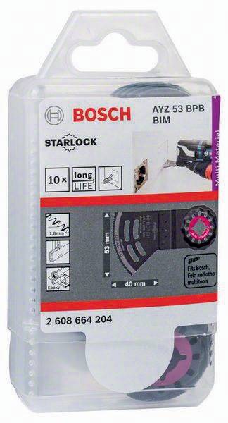 Tauchsägeblatt AYZ 53 BPB B.53mm Eintauch-T.40mm BIM 10er Pack Bosch