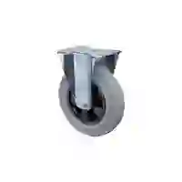 Bockrolle - Gummirad - Rollenlager - Rad-Ø 160 mm - Bauhöhe 195 mm - Tragkraft 135 kg Bockrolle - Gummirad - Rollenlager - Rad-Ø 160 mm - Bauhöhe 195 mm - Tragkraft 135 kg