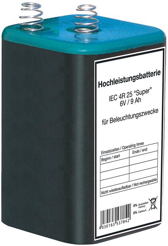 Blockbatterie 6V/9Ah