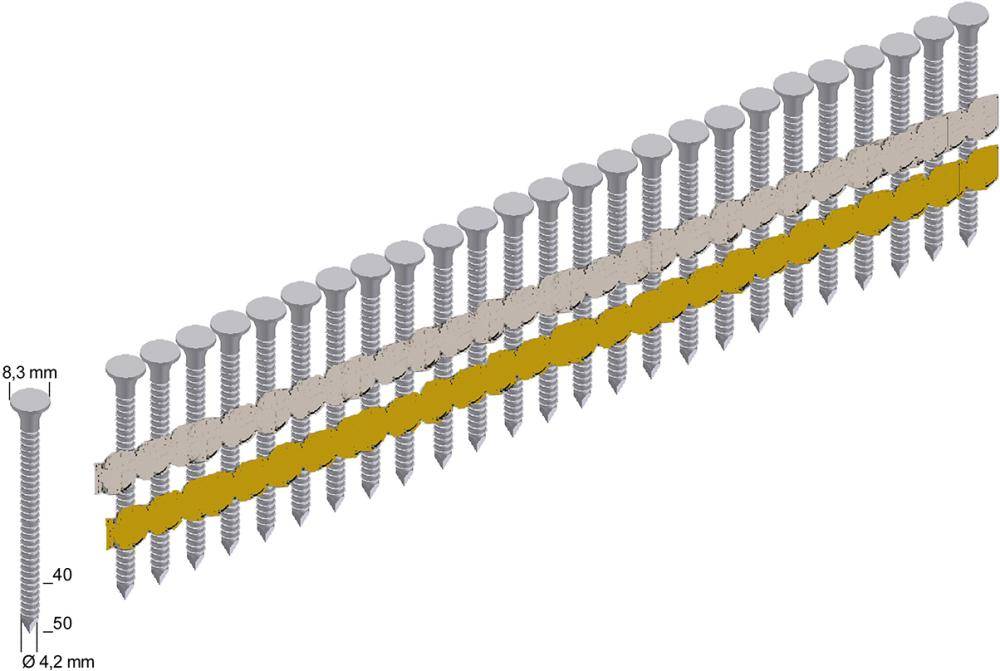 PREBENA Ankernägel, 2000 Stk. ANK40/50NKRI Prebena